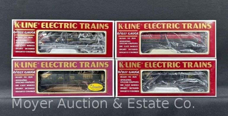 (4) K-Line Tanks Cars, with Original Boxes image
