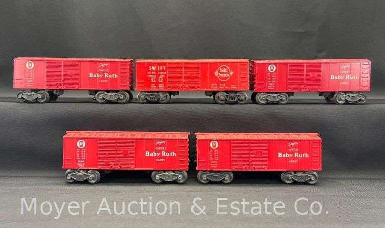 (4) Lionel Baby Ruth 6014 Boxcars and Swifts 6050 Reefer Car image