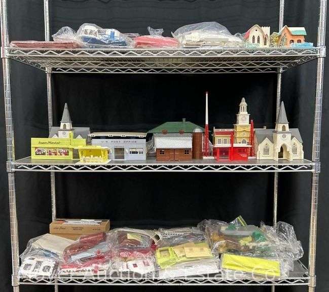 Large Group of Asst. Loose Plasticville and Building Kits image