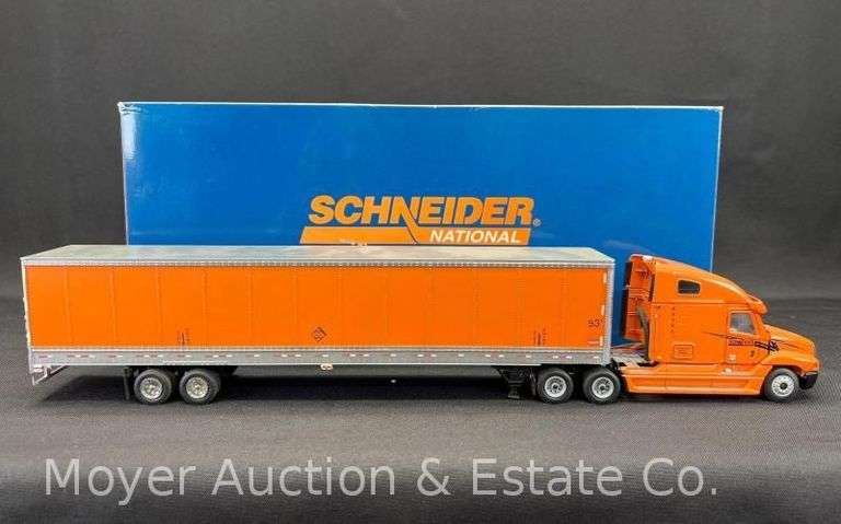 Schneider 1:50 Scale Die Cast Model Tractor Trailer, with Original Box image
