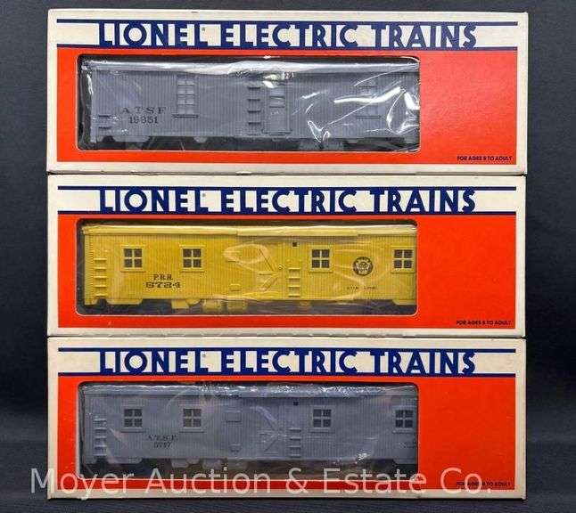(3) Lionel Bunk and Tool Cars, with Original Boxes image