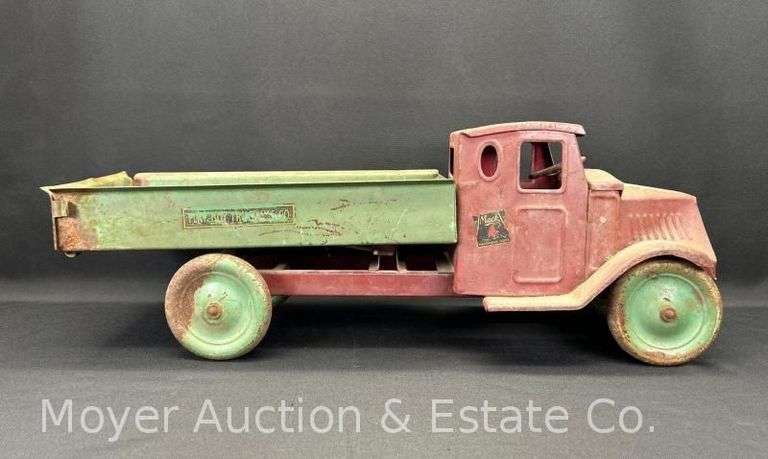 SteelCraft Pressed Steel "Play Boy Tracking Co." Mack Dump Truck, 25"w image