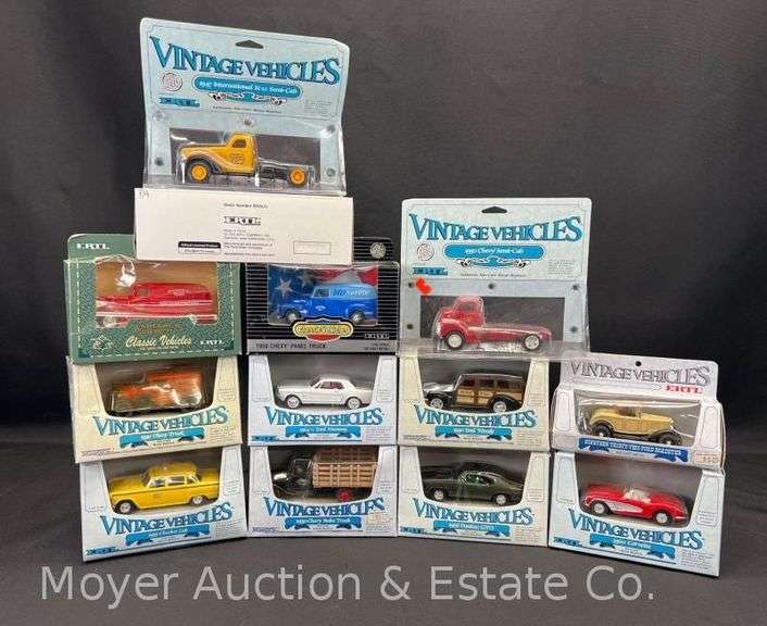 (10) Ertl Die-Cast Vintage Vehicles, with Others, in Original Packaging image