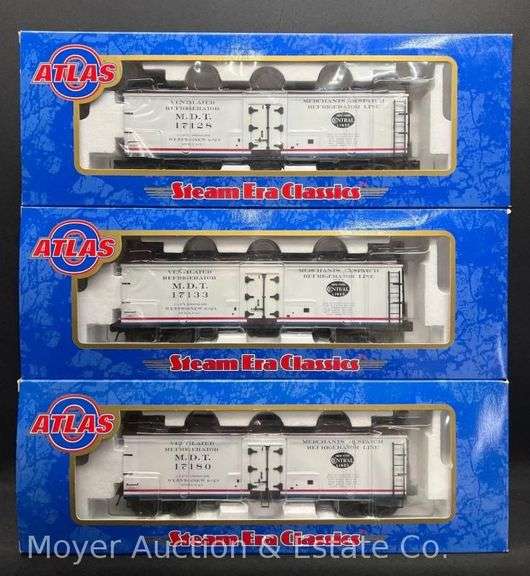 (3) Atlas O Steam Era Classics Reefer Cars, No. 6720, with Original Boxes image