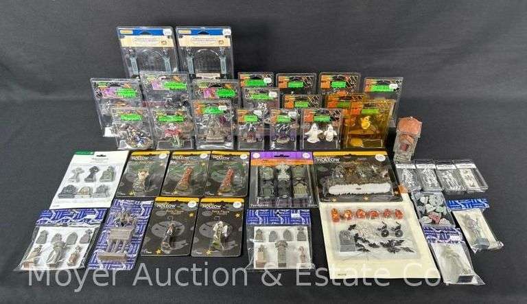 Group of Lemax Spooky Town Figures, Accessories and Other Layout Decor image