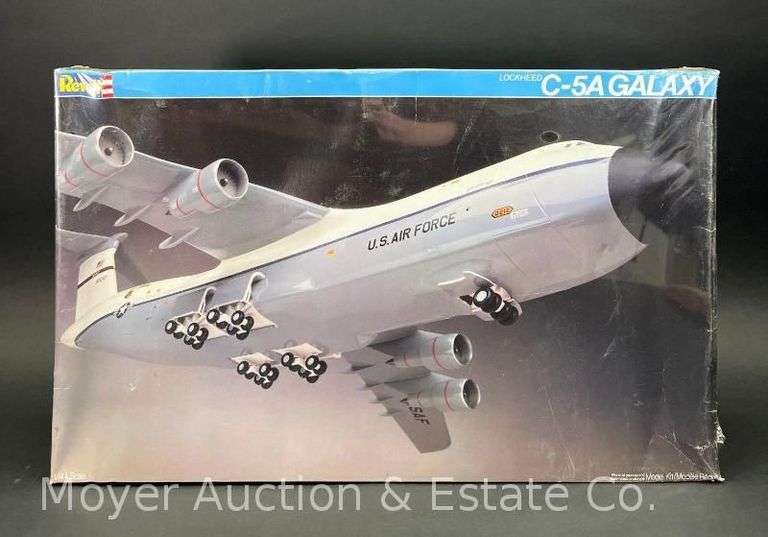 Revell Lockheed C-5A Galaxy Plastic Model Kit, Sealed in Plastic, 1/144 Scale image