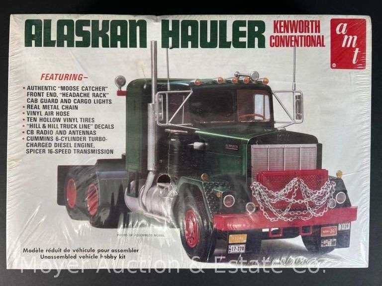 AMT Kenworth Conventional Alaskan Hauler Plastic Model Kit, Sealed in Plastic, 1/25 Scale image