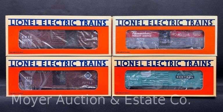 (4) Lionel Box Cars, with Original Boxes image