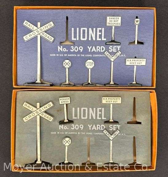 (2) Lionel No. 309 Yard Sets, with Original Boxes image