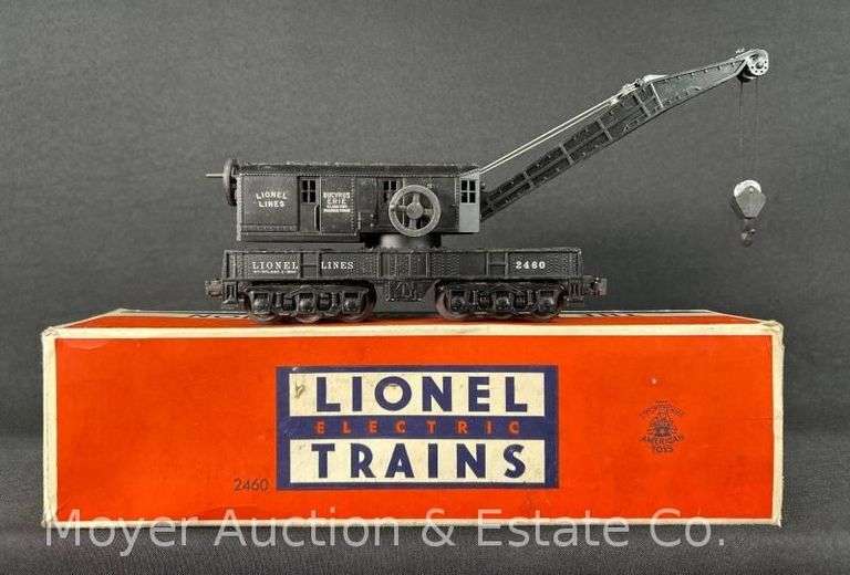 Lionel No. 2460 Black Cab Operating Work Crane, with Original Box image