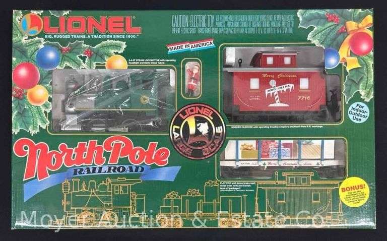 Lionel North Pole Railroad G Scale Train Set, No. 81004, with Original Box image