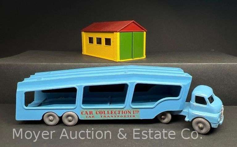 Matchbox Accessory Pack A-2 Bedford S Type Car Transport and A-3 Lock-Up Garage image