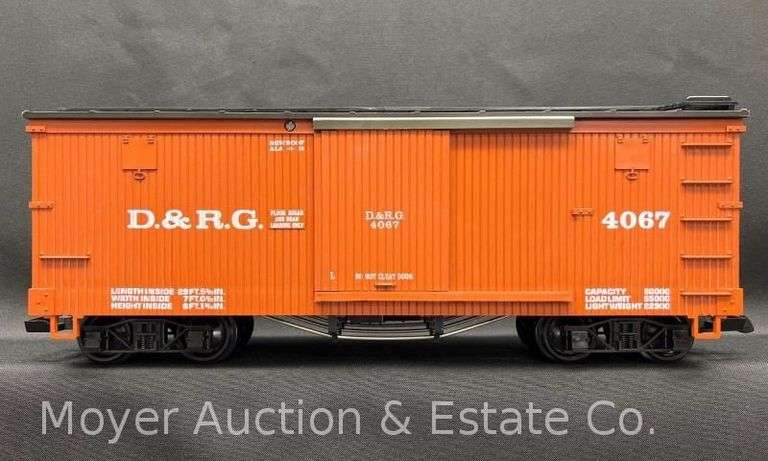 LGB G Scale D.&R.G. Box Car, No. 4067, with Original Box image