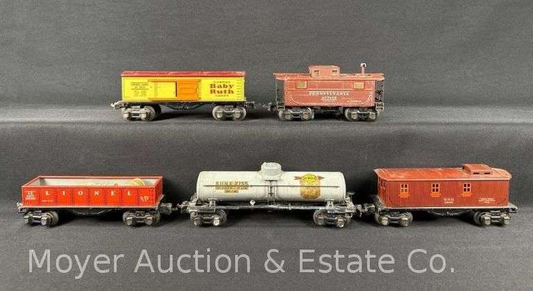 (5) Lionel Tinplate Freight Cars, with Original Boxes image