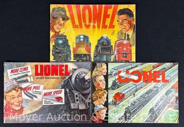 1950, 1951 and 1954 Lionel Train Catalogs image
