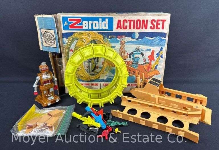 1969 Ideal Zeroid Action Set, with Original Box image