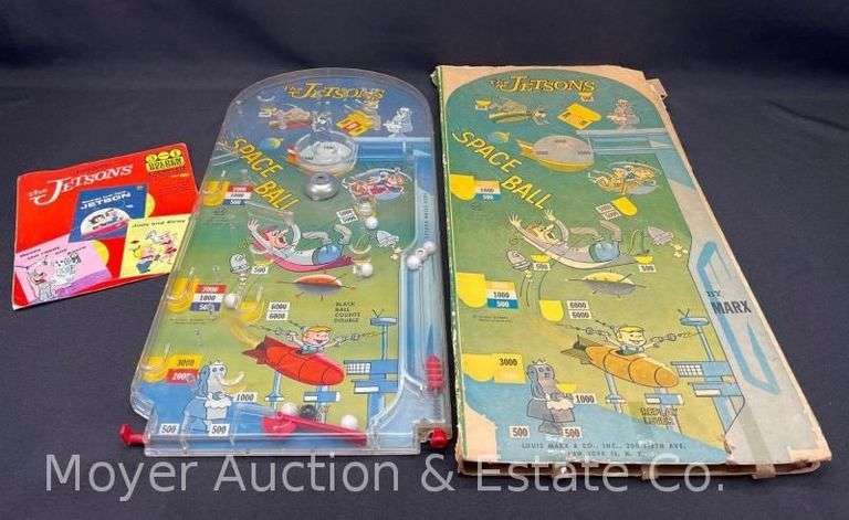 Marx The Jetsons Space Ball Pinball Game, with Orignal Box image