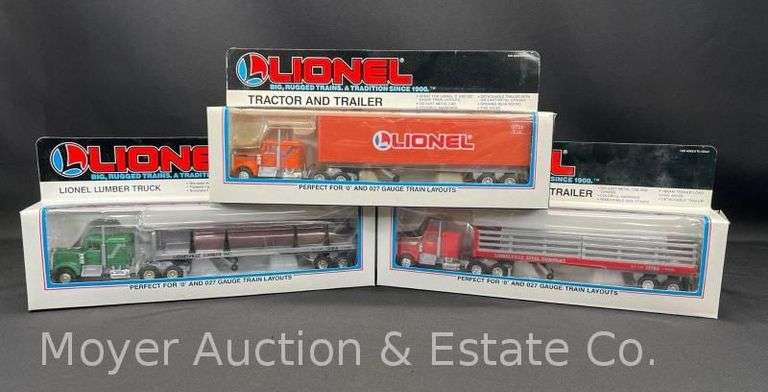 (3) Lionel Die-Cast Semi-Trucks and Trailers, with Original Boxes image