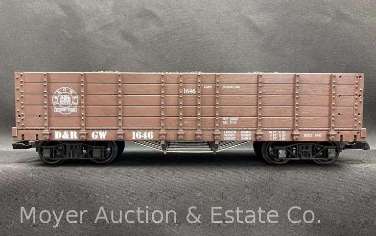 LGB G Scale D&RGW High Side Gondola, No. 4073, with Original Box image