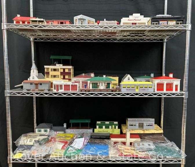 Large Group of Asst. Loose Plasticville and Building Kits image