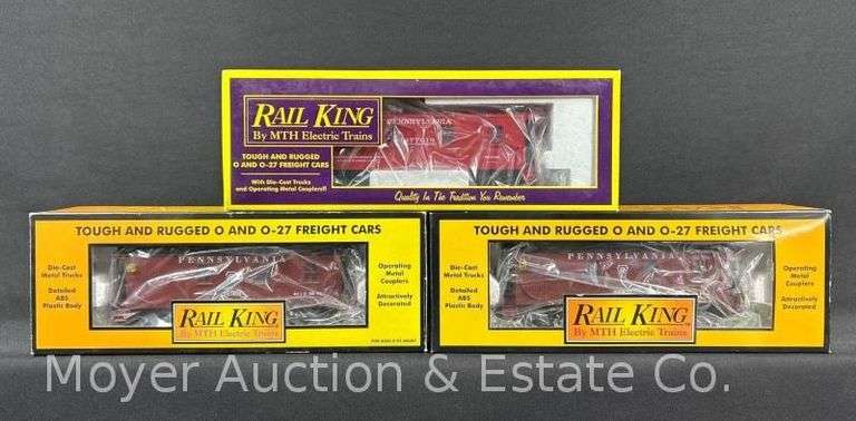 (3) RailKing Pennsylvania Cabooses, with Original Boxes image