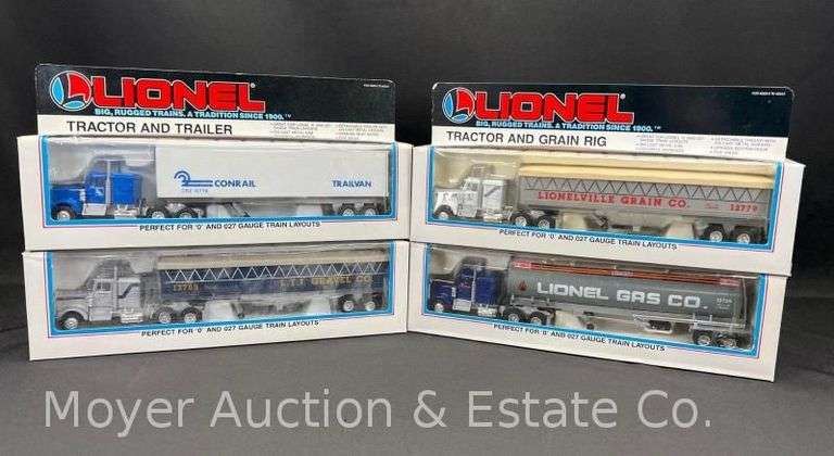 (4) Lionel Die-Cast Semi-Trucks and Trailers, with Original Boxes image