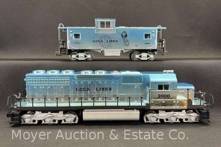 Lionel LCCA SD-40 Deisel Locomotive and Caboose, No. 52207 and 52208, with Original Boxes image