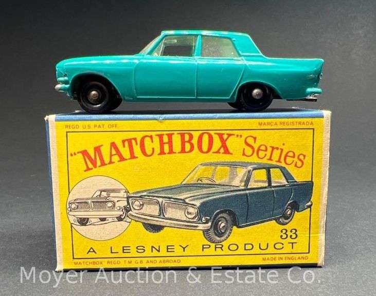 Lesney Matchbox No. 33 Ford Zephyer III, with Box image