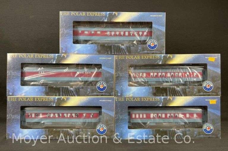 (5) Lionel The Polar Express Passenger Cars, with Original Boxes image