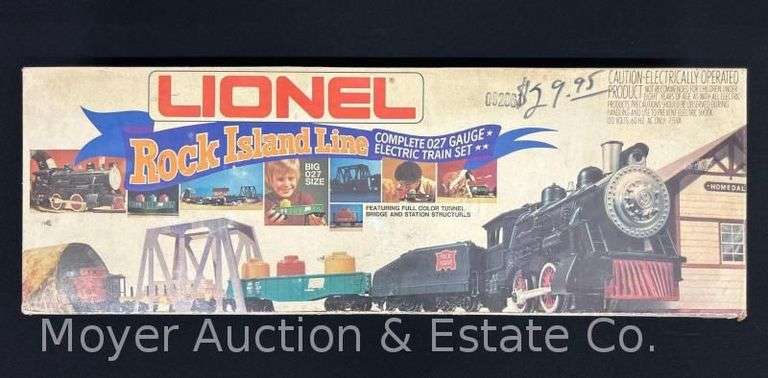 Lionel Rock Island Line Train Set, No. 1661, with Original Box, Repainted image