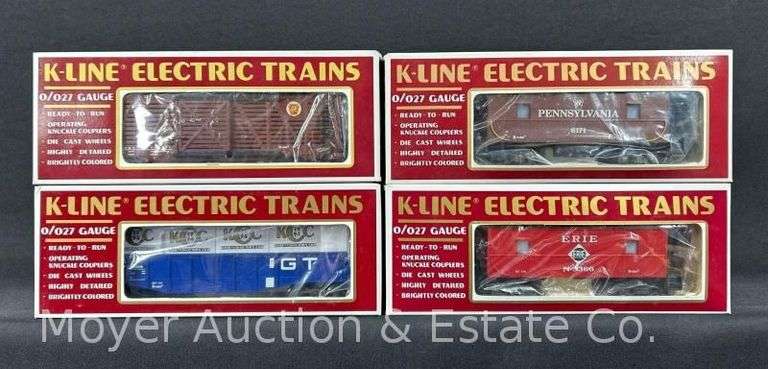(4) K-Line Freight Cars, with Original Boxes image