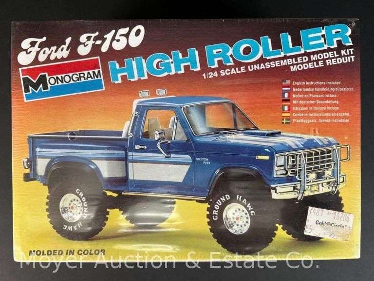 Monogram Ford F-150 High Roller Plastic Model Kit, Sealed in Plastic, 1/24 Scale image