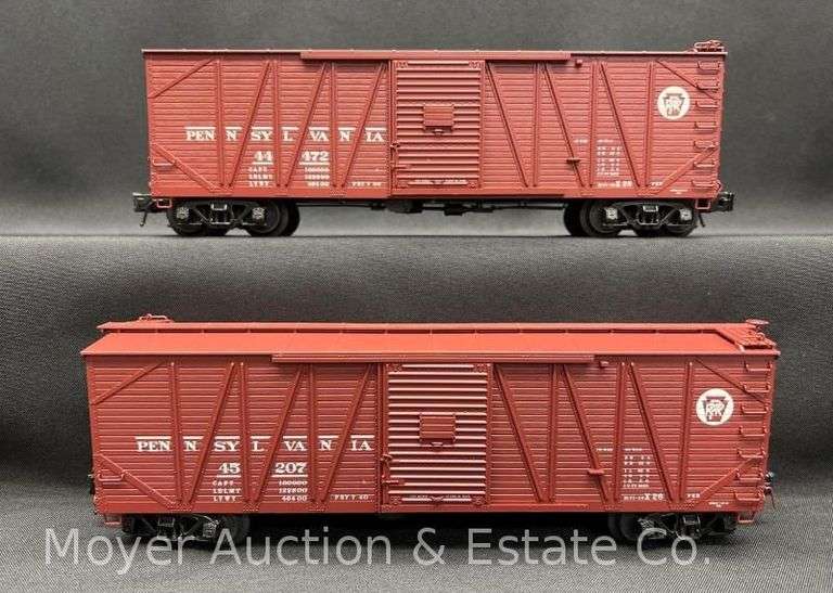 (2) Atlas O Steam Era Classics Single-Sheathed Box Cars, No. 6454, with Original Boxes image