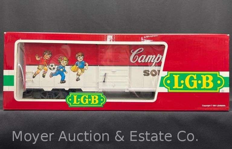 LGB Campbell's Soup Boxcar, No. 4191CS, "G" Scale, with Original Box image