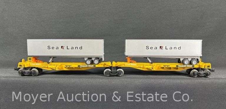 Lionel Sealand TTUX Flatcar Set, No. 16322, with Original Box image