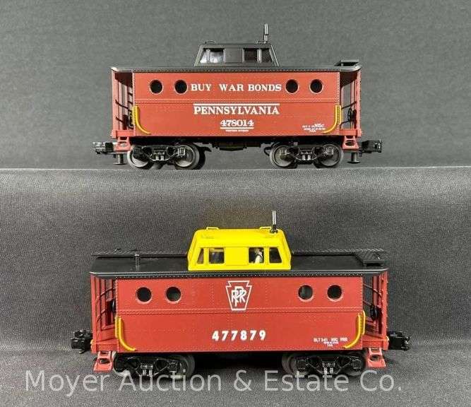 (2) RailKing Cabooses, No. 77123 and 7730, with Original Boxes image