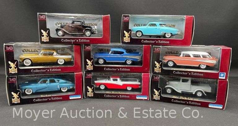 (8) Road Signatures 1:43 Scale Die-Cast Vehicles, with Original Boxes image