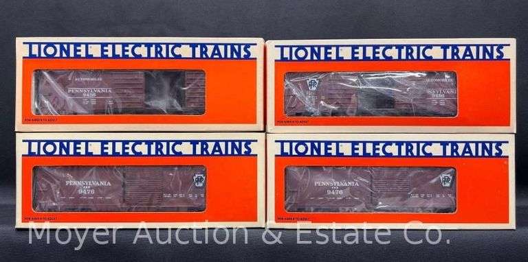 (4) Lionel Box Cars, with Original Boxes image
