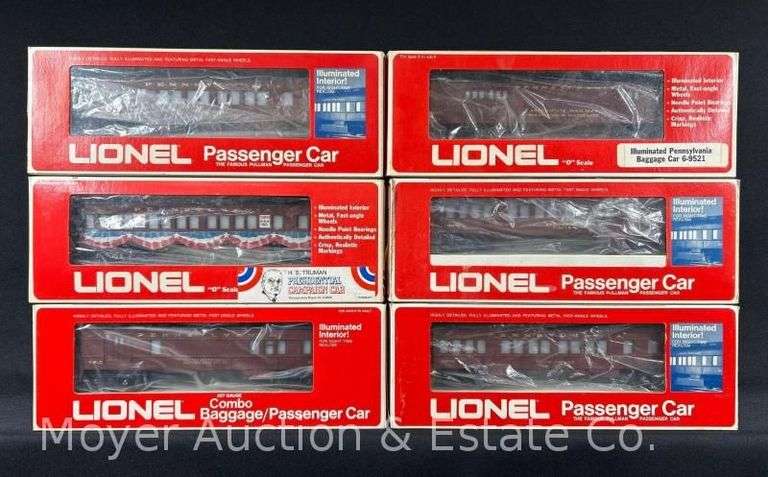 (6) Lionel Pennsylvania Passenger Cars, with Original Boxes image