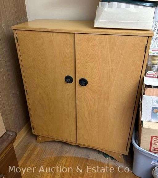 Craft Cabinet with Contents, 38"x16"x47"h image