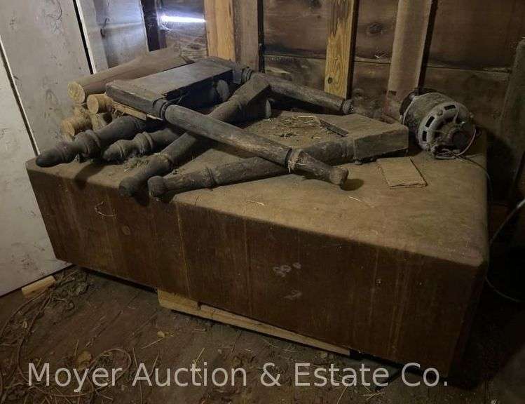 Large Butcher Block with Legs, 31"x50" Top, 14" Thick image