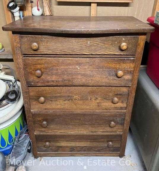 (5) Drawer Chest of Drawers with Contents, 30"x17"x40"h image