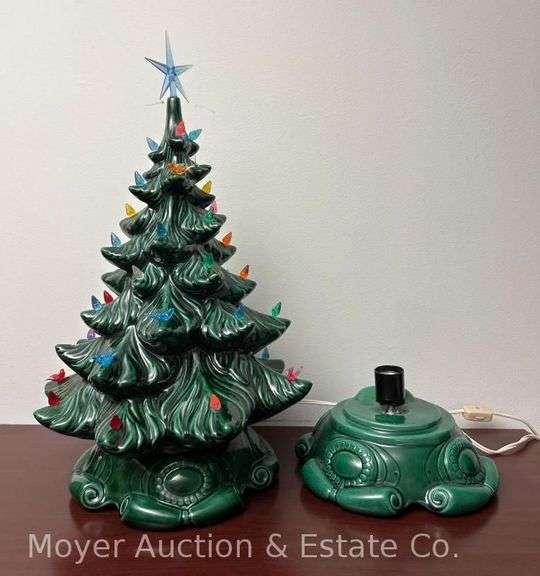 Ceramic Christmas Tree with Addt. Base, 15"h image