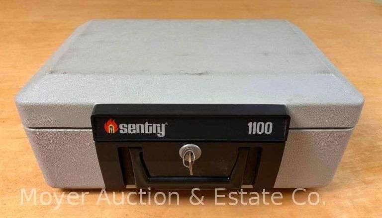 Sentry 1100 Safe, with Key, Exterior Dimensions 14"x9.5"x6.5"h image