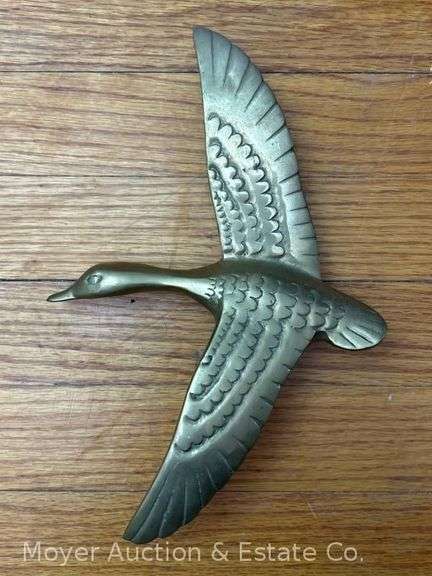 Brass Duck Door Knocker, 10"h image