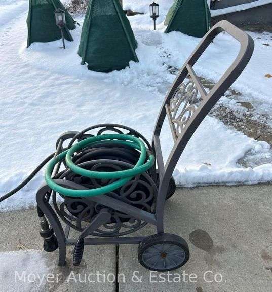 Garden Hose Reel Cart with Hose image