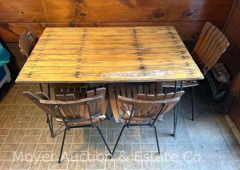 (5) Piece Dining Set, See Photos for Condition, 30"x48" image