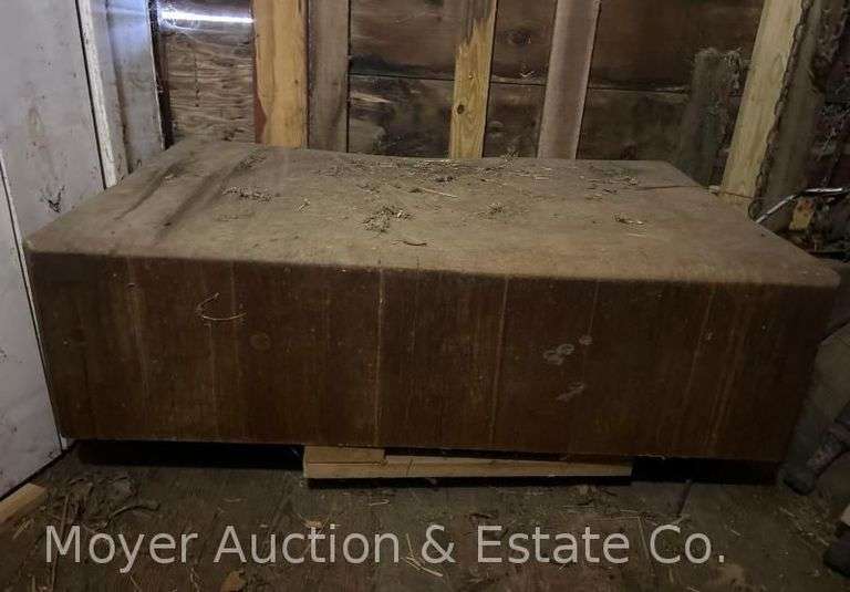 Large Maple Butcher Block with Legs, 31" x 50" Top, 14" Thick image