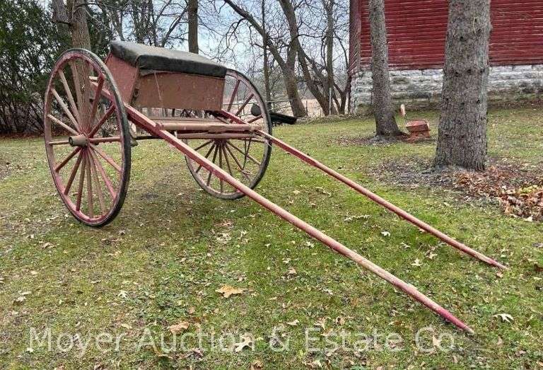 Red Horse Cart, 54" Round Wheels image