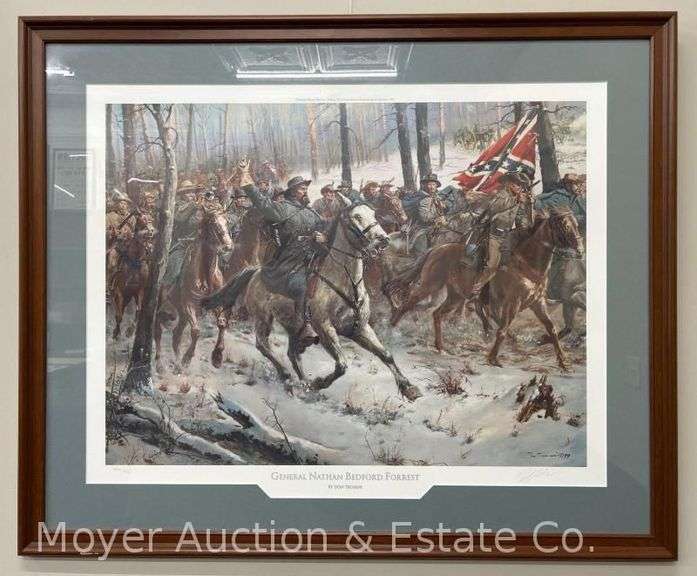 Civil War Lithograph Print: "General Nathan Bedford Forrest" by Don Troiani, signed & #550 of 1,250 image
